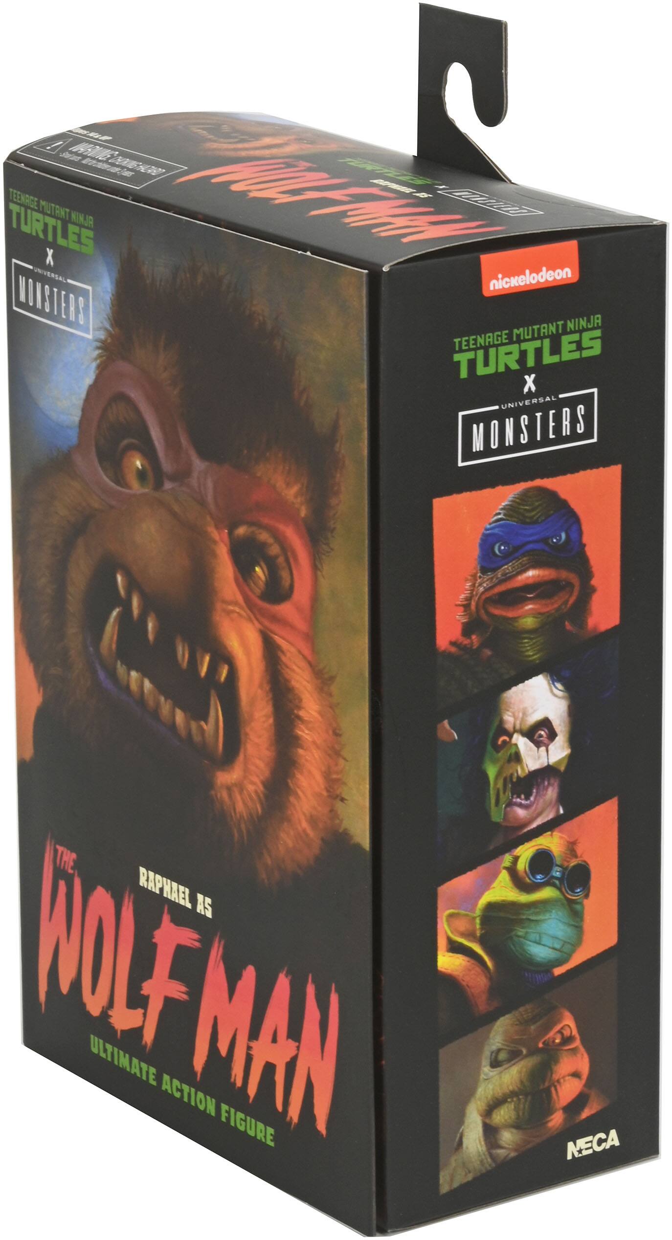 Alt View 12. NECA - Universal Monsters/Teenage Mutant Ninja Turtles 7” Scale Action Figure - Raphael as the Wolfman.