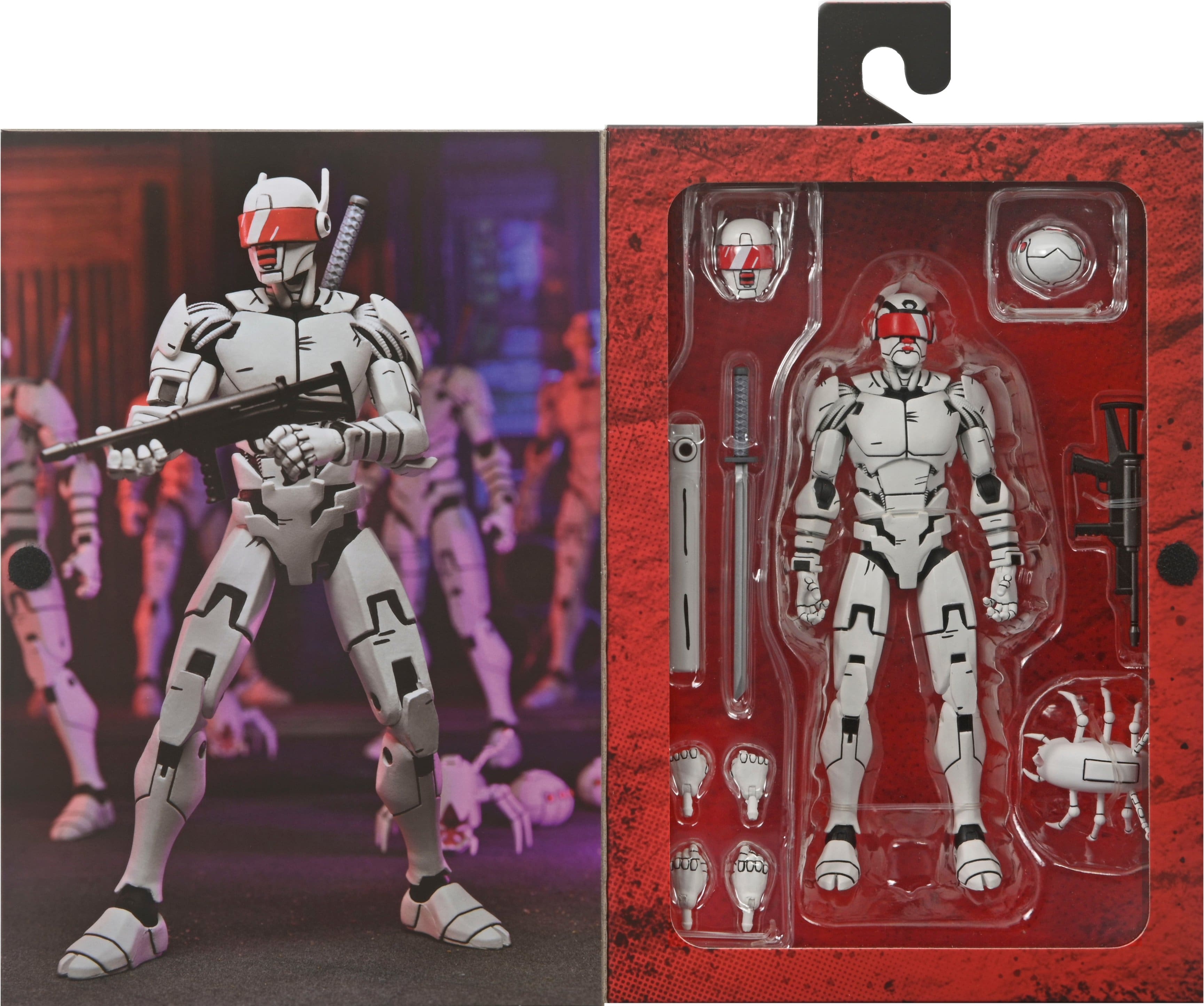 Angle. NECA - Teenage Mutant Ninja Turtles (The Last Ronin) 7” Scale Action Figure - Ultimate Elite Synja Patrol Bot.