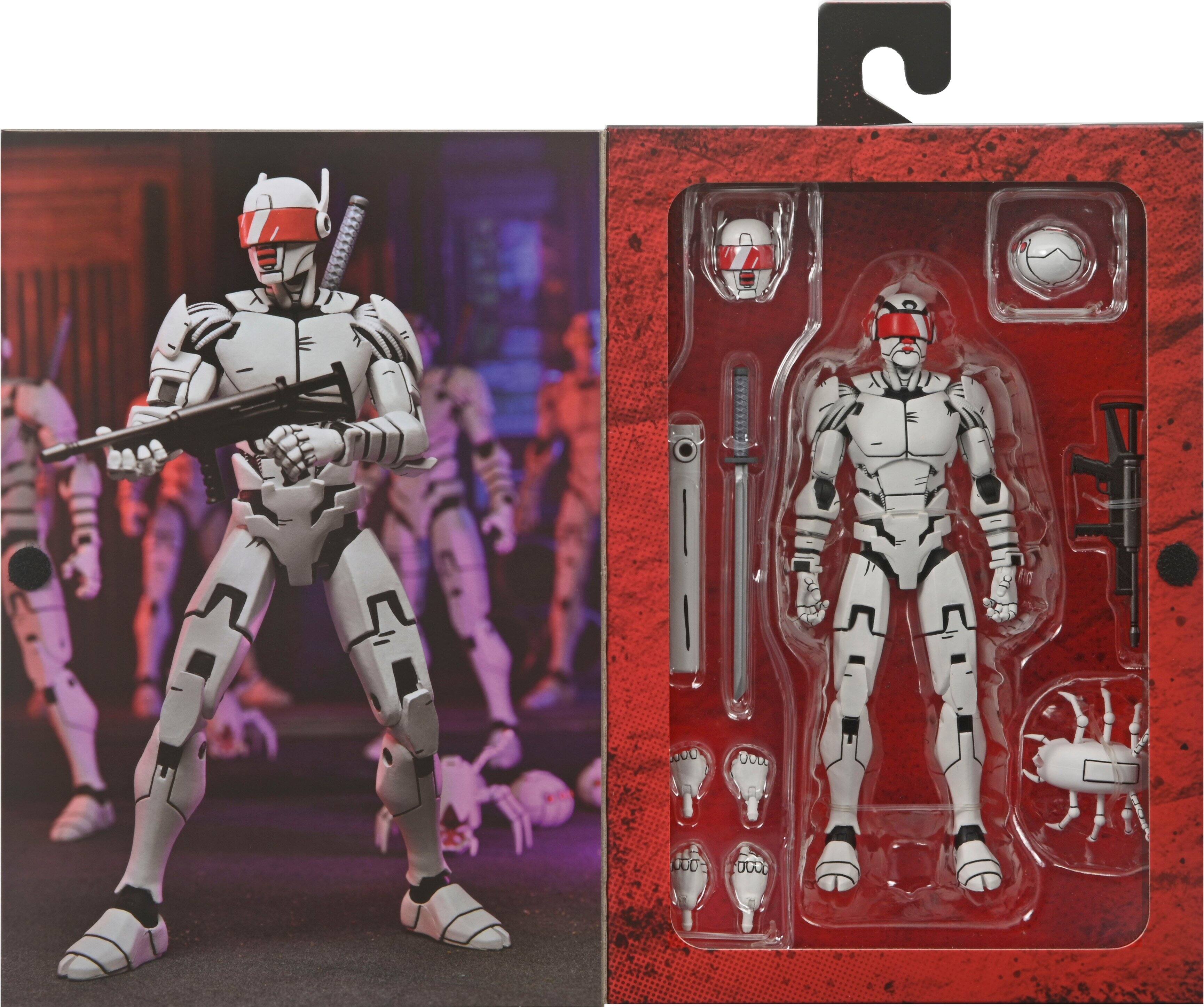 Angle. NECA - Teenage Mutant Ninja Turtles (The Last Ronin) 7” Scale Action Figure - Ultimate Elite Synja Patrol Bot.