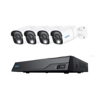 Reolink 12MP 8-Ch 4 Camera 2TB NVR System - White - Front_Zoom
