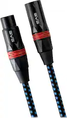 Front. SVS - SoundPath 3.28' Balanced XLR Audio Cable (2-Pack) - Blue/Black.