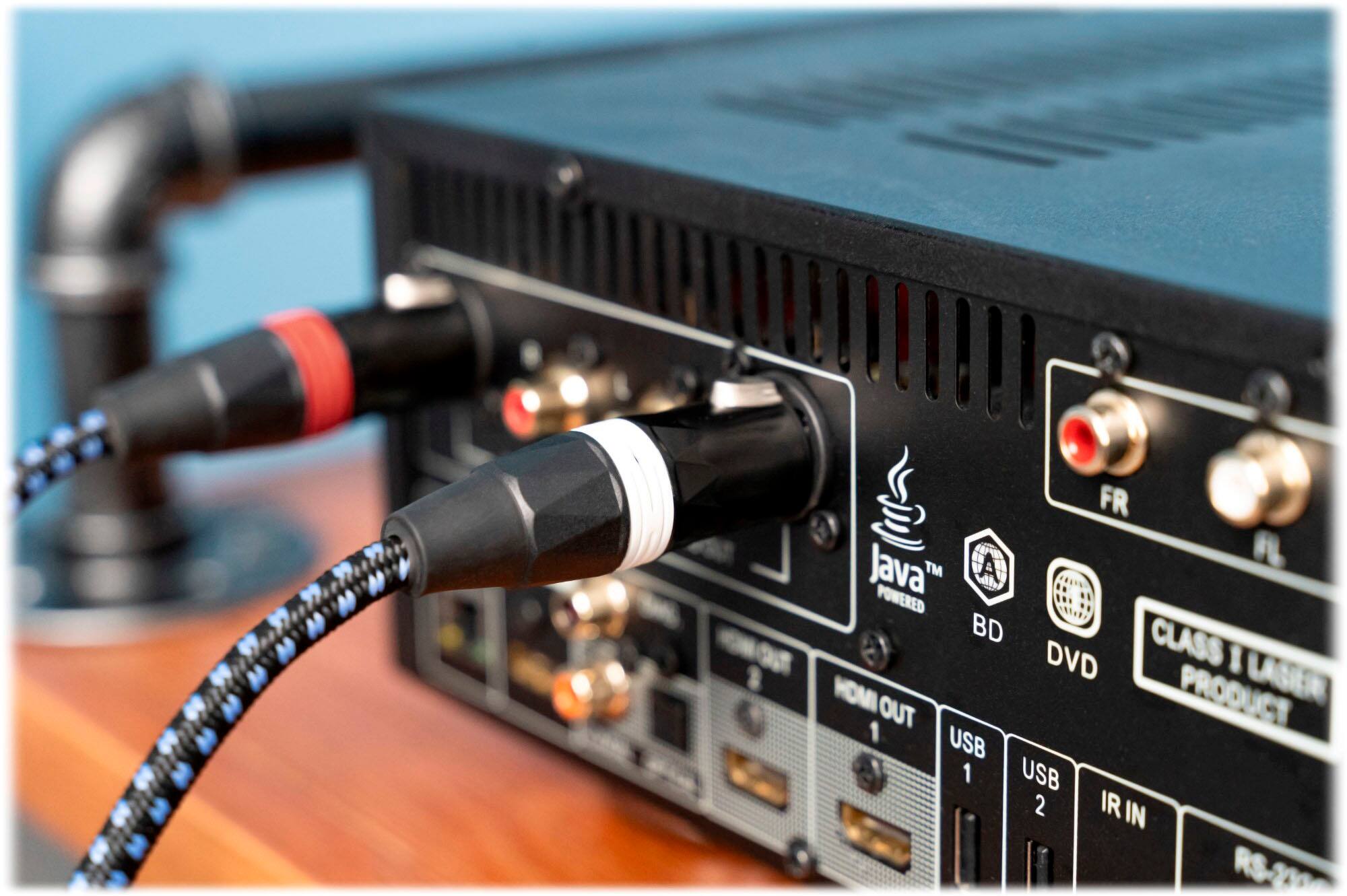 Alt View 12. SVS - SoundPath 3.28' Balanced XLR Audio Cable (2-Pack) - Blue/Black.