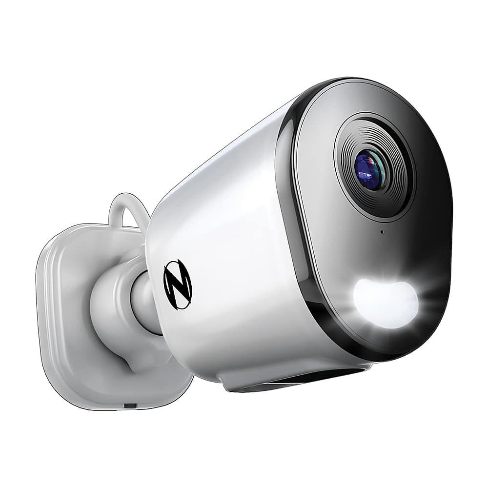 Night Owl - Indoor/Outdoor Plug-In Wi-Fi 4K Security Camera with 2-Way Audio - White - Front_Zoom