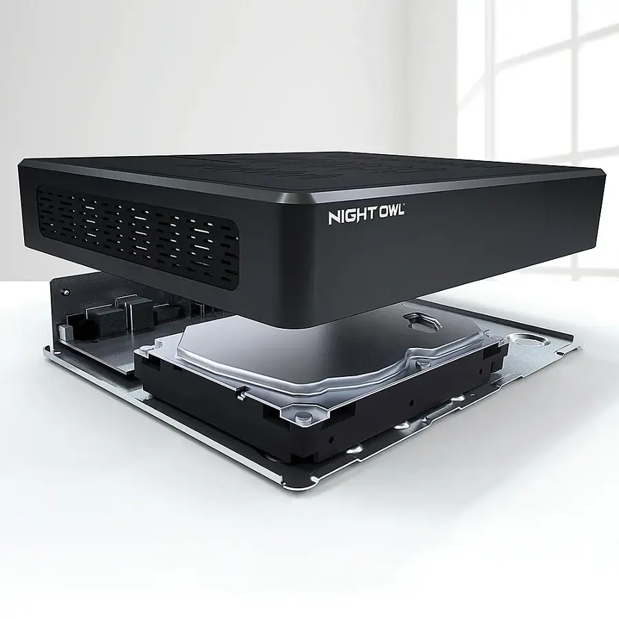 Alt View 17. Night Owl - 10-Channel, 8-Camera Indoor/Outdoor Wireless 2K 1TB NVR Security System with 2-Way Audio - Black/White.