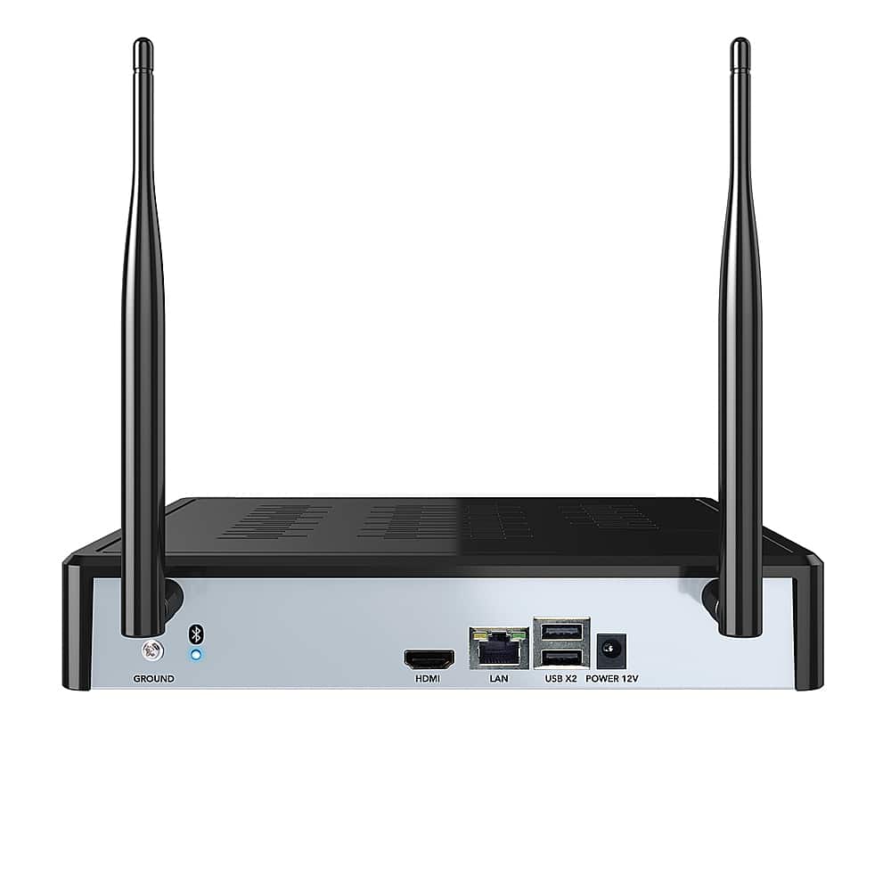 Alt View 15. Night Owl - 10-Channel, 4-Camera Indoor/Outdoor Wireless 2K 1TB NVR Security System with 2-Way Audio - Black/White.