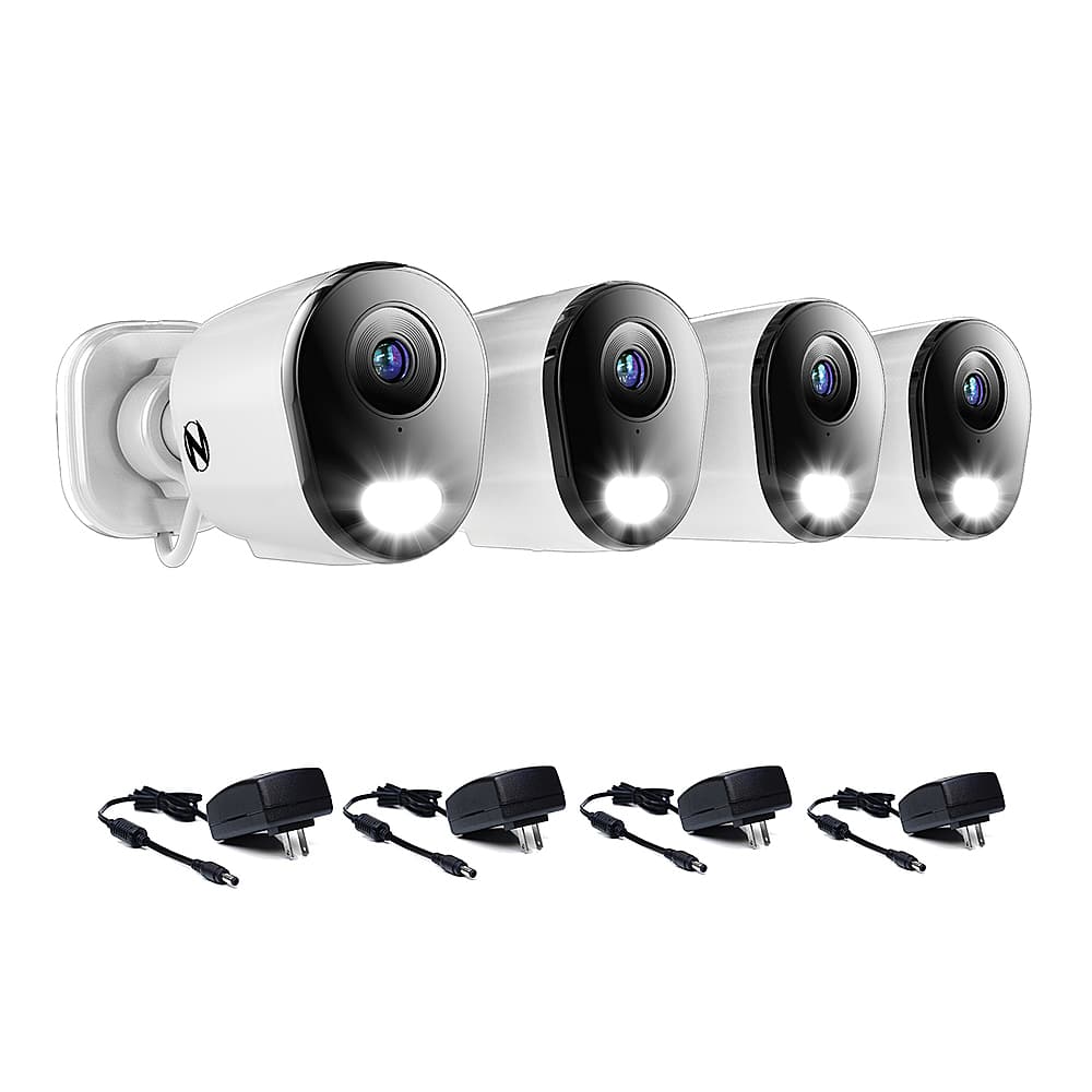 Alt View 18. Night Owl - 10-Channel, 4-Camera Indoor/Outdoor Wireless 2K 1TB NVR Security System with 2-Way Audio - Black/White.