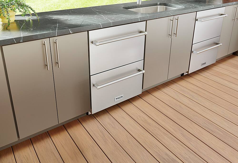 Alt View 13. Thor Kitchen - 24 Inch Indoor Outdoor Freezer Drawer.