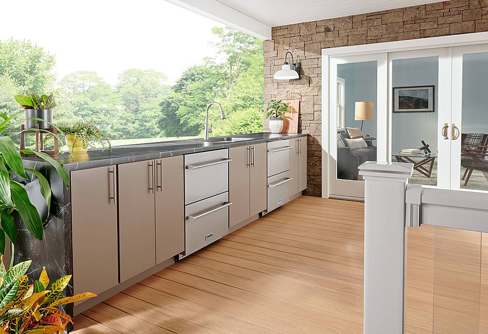 Alt View 15. Thor Kitchen - 24 Inch Indoor Outdoor Freezer Drawer.