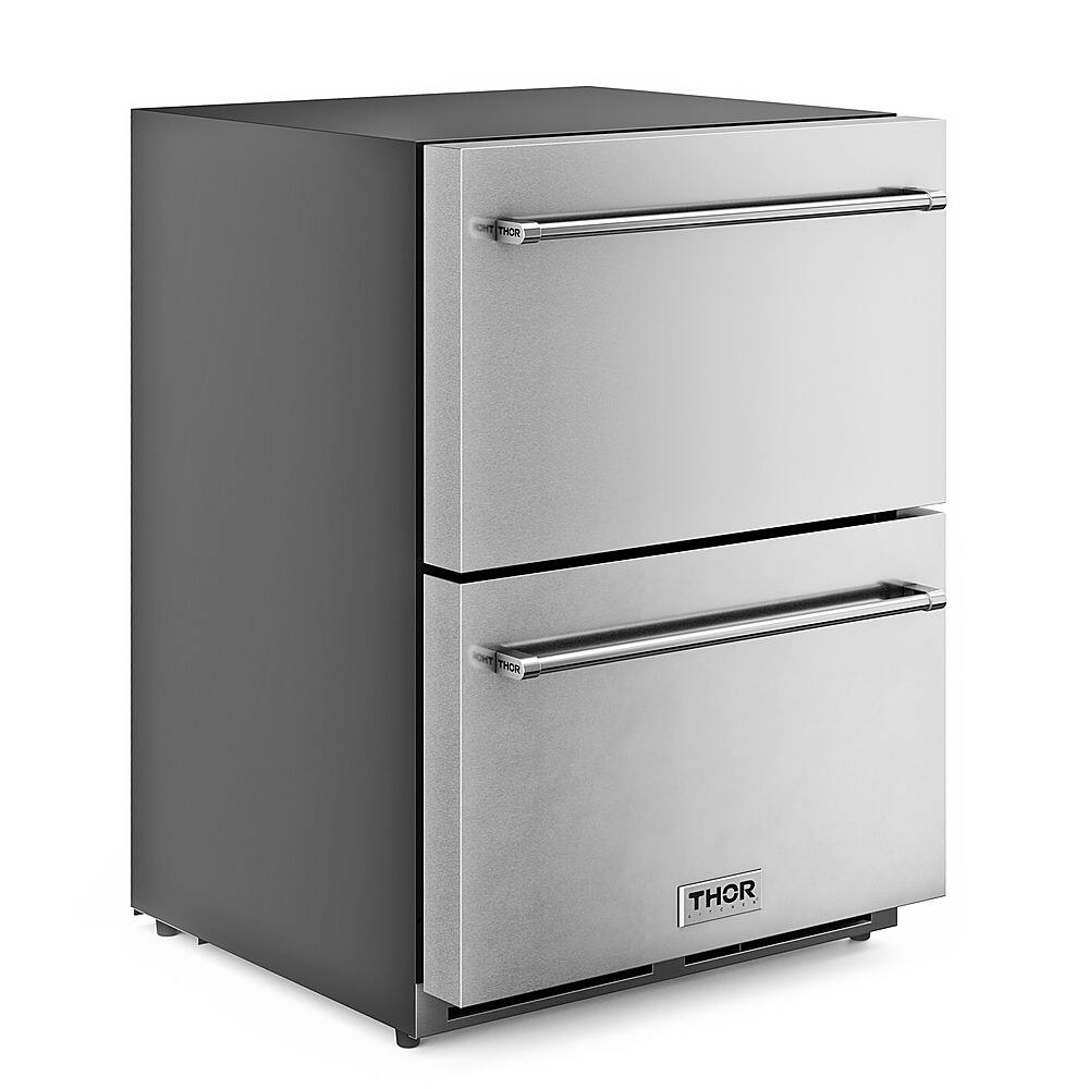 Left. Thor Kitchen - 24 Inch Indoor Outdoor Freezer Drawer.
