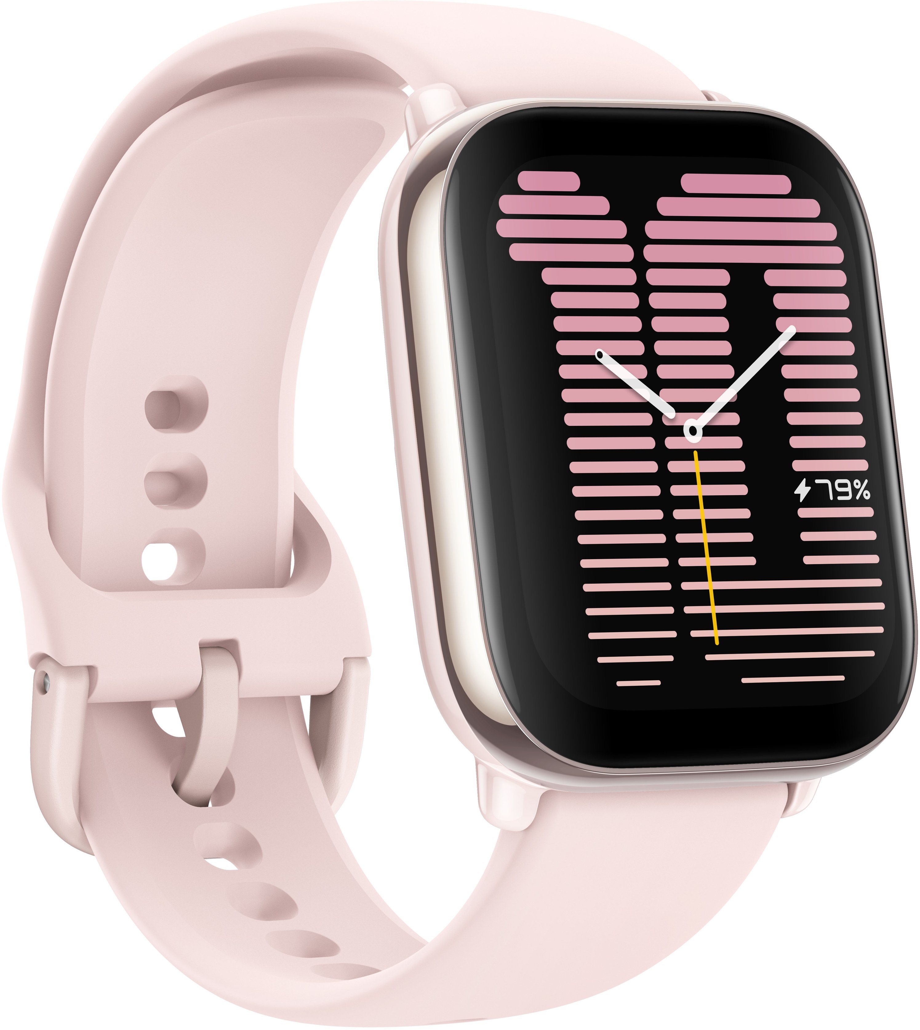 Left View: Amazfit - Active Smartwatch 35.9mm Aluminum Alloy - Pink