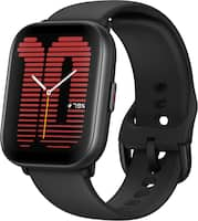 Amazfit - Active Smartwatch 35.9mm Aluminum Alloy - Black - Front_Zoom