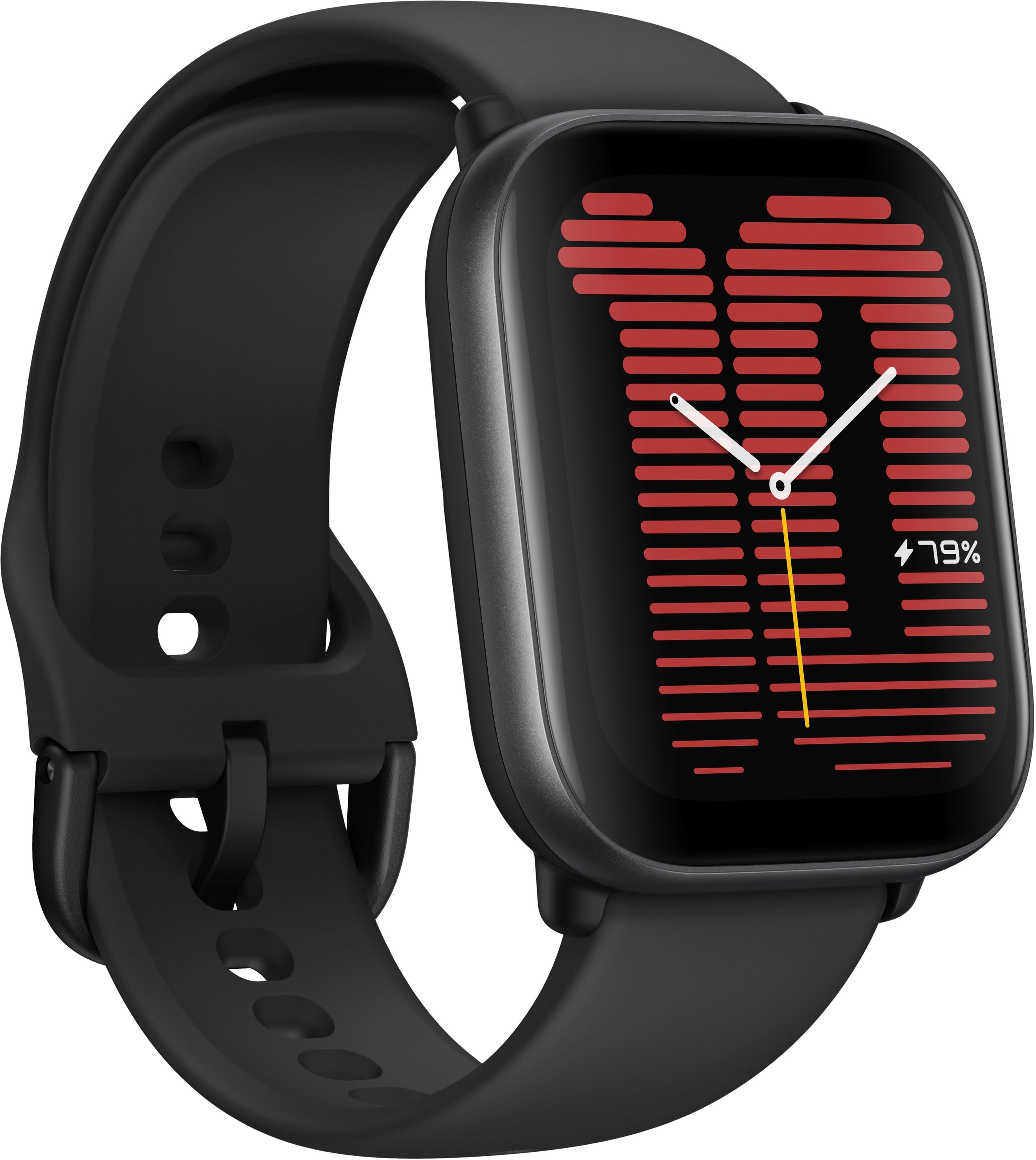 Left. Amazfit - Active Smartwatch 35.9mm Aluminum Alloy - Black.