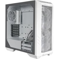 Cooler Master - HAF ATX/Micro ATX/ITX/SSI CEB/EATX Mid-tower Case - White - Front_Zoom