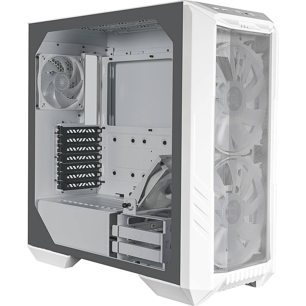 Front. Cooler Master - HAF ATX/Micro ATX/ITX/SSI CEB/EATX Mid-tower Case - White.