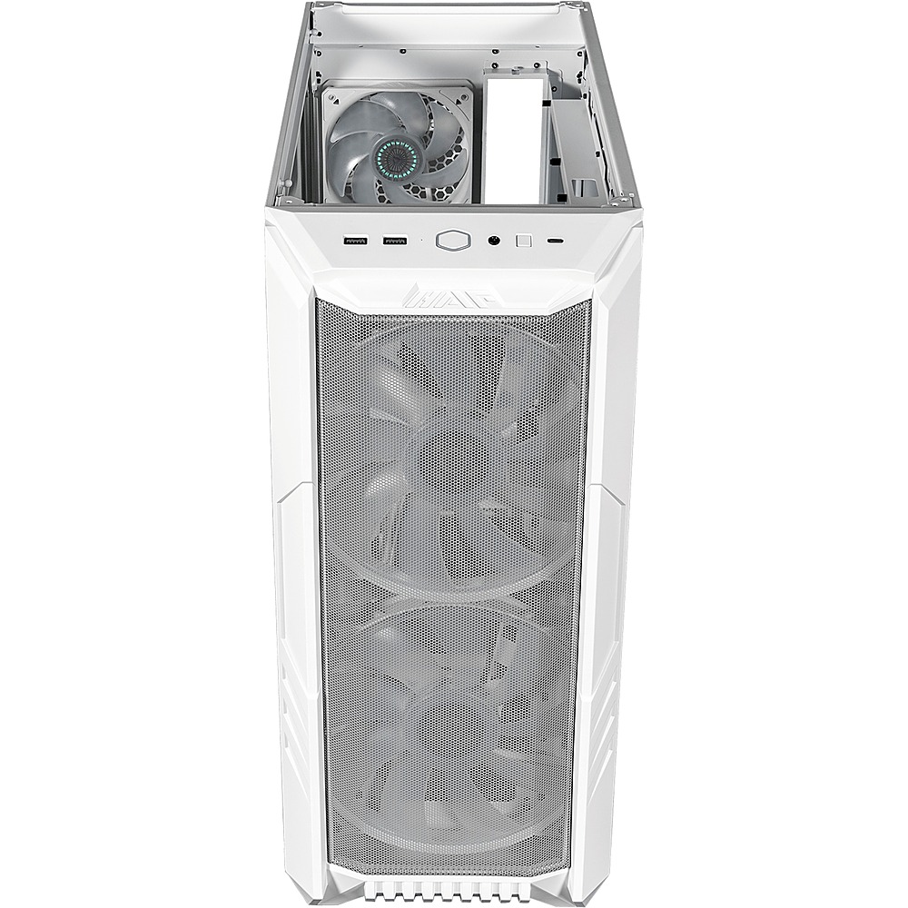 COOLER MASTER HAF500 ATX Mid Tower Gaming Chassis (White) – PC Express