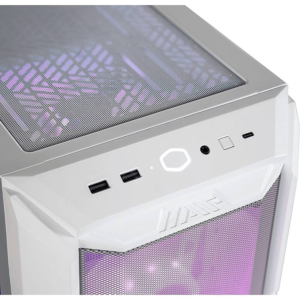 Alt View 19. Cooler Master - HAF ATX/Micro ATX/ITX/SSI CEB/EATX Mid-tower Case - White.
