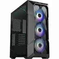Cooler Master - MasterBox TD500 Mini ITX/Micro ATX/ATX/SSI CEB/EATX Mid-tower Case - Black - Front_Zoom