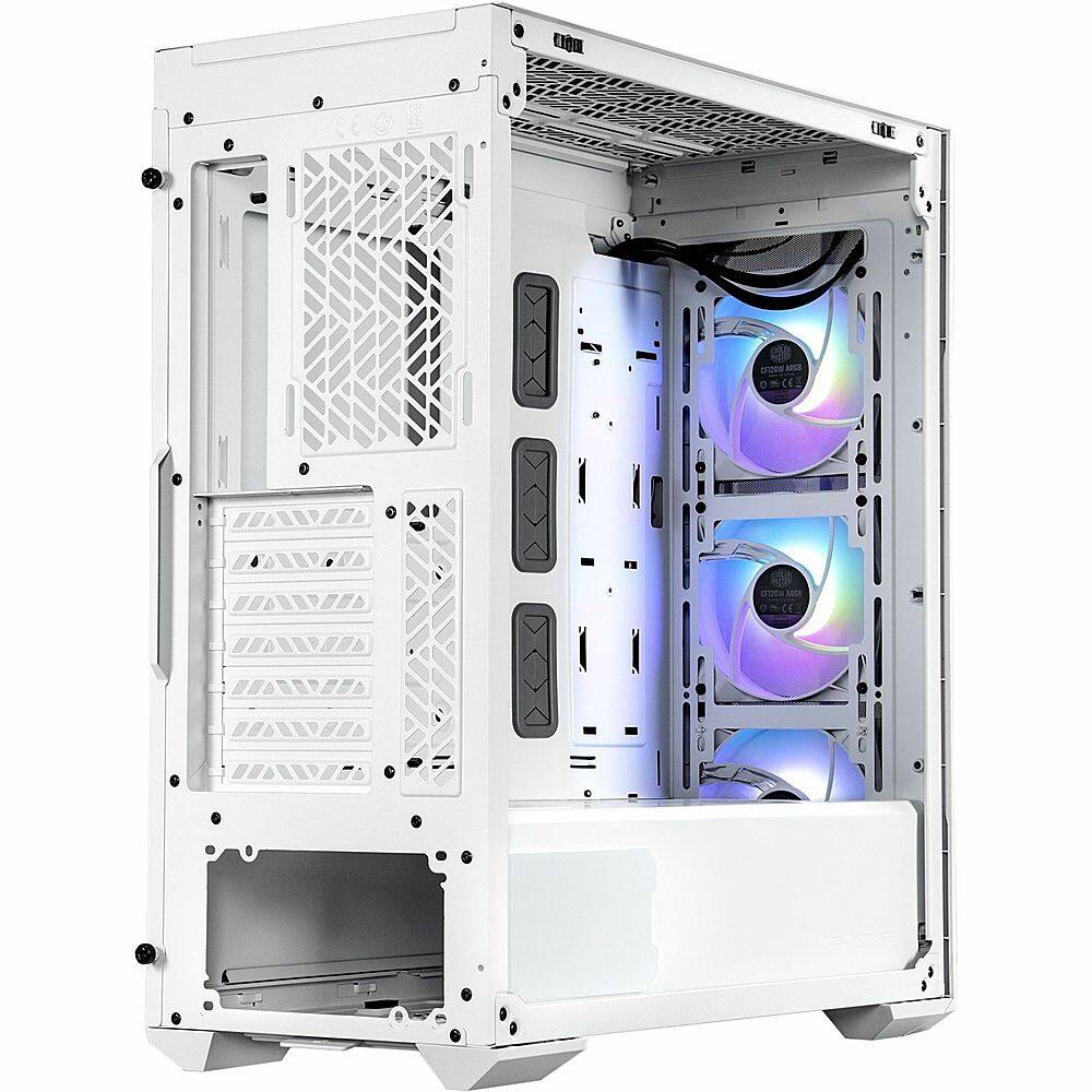 Alt View 20. Cooler Master - MasterBox TD500 Mini ITX/Micro ATX/ATX/SSI CEB/EATX Mid-tower Case - White.