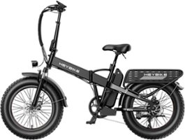 Heybike - Mars 2.0 Foldable E-bike w/ 45mi Max Operating Range & 28 mph Max Speed - Black - Front_Zoom