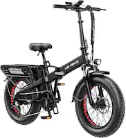 Heybike - Mars 2.0 Foldable E-bike w/ 45mi Max Operating Range & 28 mph Max Speed-UL Certified - Black - Front_Zoom