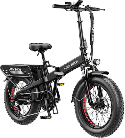Heybike - Mars 2.0 Foldable E-bike w/ 45mi Max Operating Range & 28 mph Max Speed-UL Certified - Black Heybike - Mars 2.0 Foldable E-bike w/ 45mi Max Operating Range & 28 mph Max Speed-UL Certified - Black