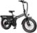 Alt View 13. Heybike - Mars 2.0 Foldable E-bike w/ 45mi Max Operating Range & 28 mph Max Speed - Black.