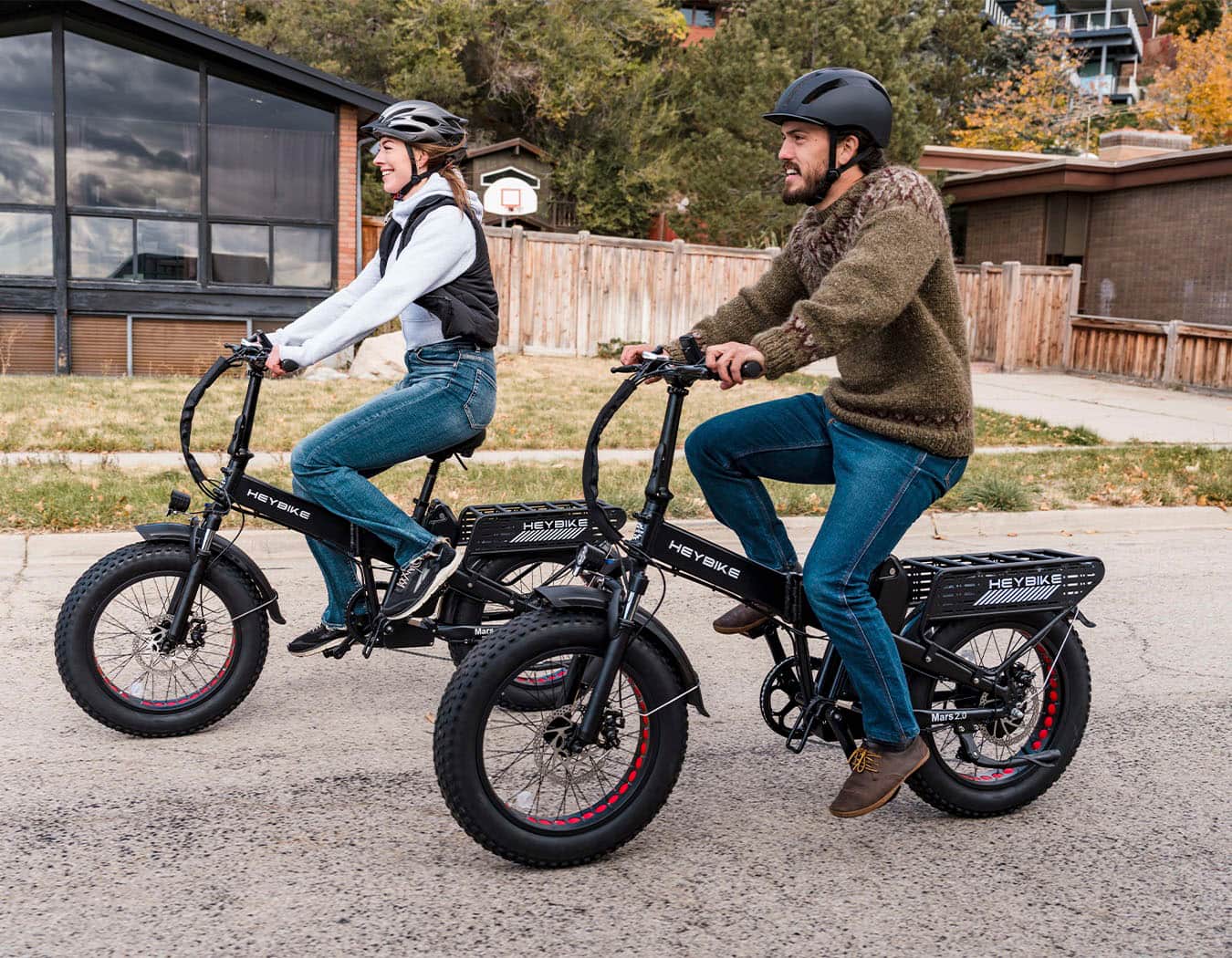 Alt View 15. Heybike - Mars 2.0 Foldable E-bike w/ 45mi Max Operating Range & 28 mph Max Speed - Black.
