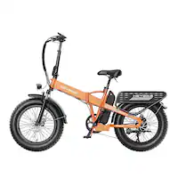 Heybike - Mars 2.0 Foldable E-bike w/ 45mi Max Operating Range & 28 mph Max Speed-UL Certified - Orange - Front_Zoom