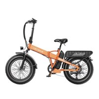 Heybike - Mars 2.0 Foldable E-bike w/ 45mi Max Operating Range & 28 mph Max Speed - Orange - Front_Zoom