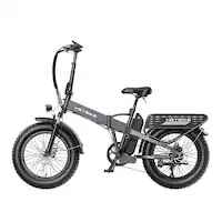 Heybike - Mars 2.0 Foldable E-bike w/ 45mi Max Operating Range & 28 mph Max Speed-UL Certified - Gray - Front_Zoom