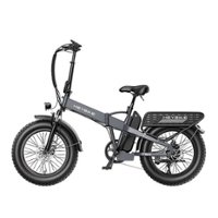 Heybike - Mars 2.0 Foldable E-bike w/ 45mi Max Operating Range & 28 mph Max Speed - Grey - Front_Zoom