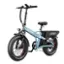 Angle. Heybike - Mars 2.0 Foldable E-bike w/ 45mi Max Operating Range & 28 mph Max Speed - Blue.