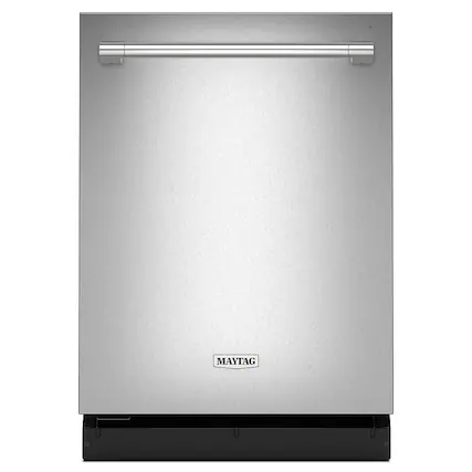Front. Maytag - Top Control Built-In Hybrid Stainless Steel Tub Dishwasher with Heated Dry and 51 dBa - Stainless Steel.
