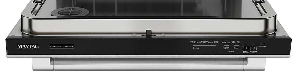 Alt View 14. Maytag - Top Control Built-In Hybrid Stainless Steel Tub Dishwasher with Heated Dry and 51 dBa - Stainless Steel.