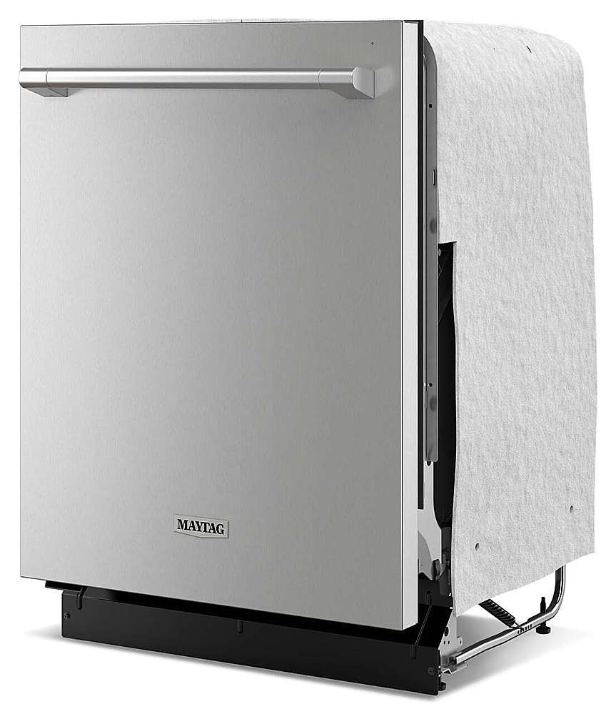 Alt View 1. Maytag - Top Control Built-In Hybrid Stainless Steel Tub Dishwasher with Heated Dry and 51 dBa - Stainless Steel.