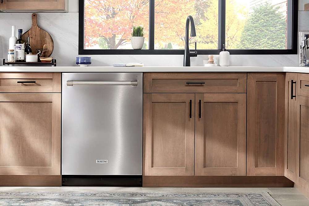 Alt View 20. Maytag - Top Control Built-In Hybrid Stainless Steel Tub Dishwasher with Heated Dry and 51 dBa - Stainless Steel.