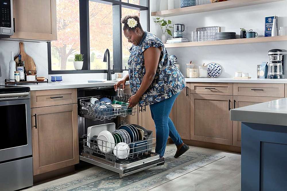 Alt View 21. Maytag - Top Control Built-In Hybrid Stainless Steel Tub Dishwasher with Heated Dry and 51 dBa - Stainless Steel.