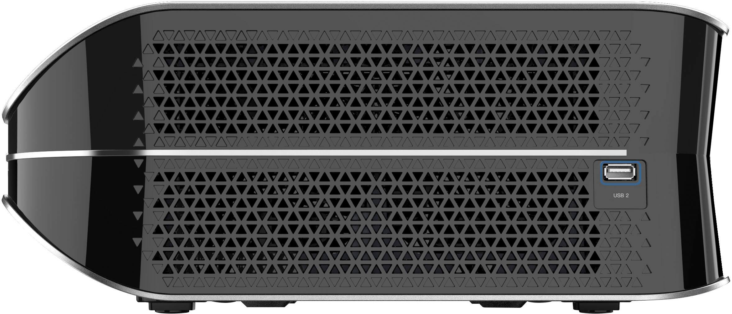 Left View: AWOL Vision - LTV-3000 Pro 4K Smart UHD 3D Triple Laser Ultra Short Throw Projector with HDR10+, Dolby Vision & Atmos - Black