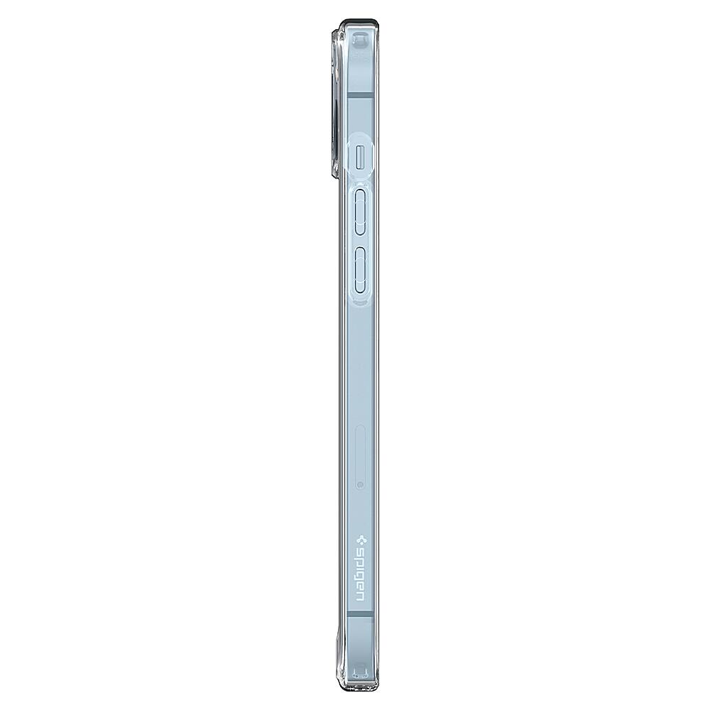 Left. Spigen - Crystal Hybrid MagFit Case for Apple iPhone 14 - Crystal Clear.