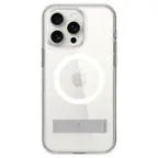 Front. Spigen - Slim Armor Essential S MagFit Case for Apple iPhone 15 Pro - Crystal Clear.
