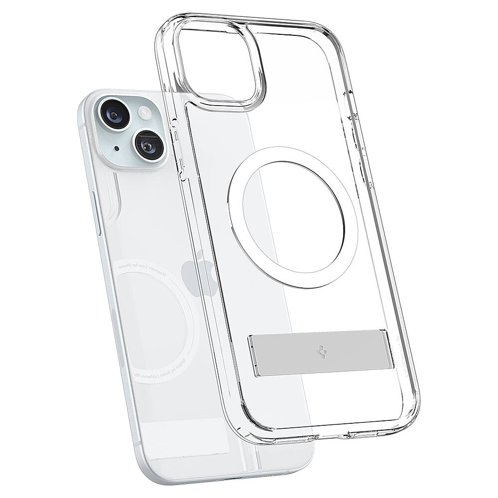 Alt View 2. Spigen - Slim Armor Essential S MagFit Case for Apple iPhone 15 Plus/14 Plus - Crystal Clear.