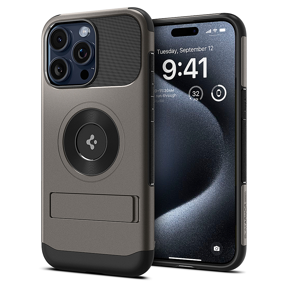 Case Spigen para iPhone 15 Pro Max MagArmor MagFit Matte Black - SmartPro