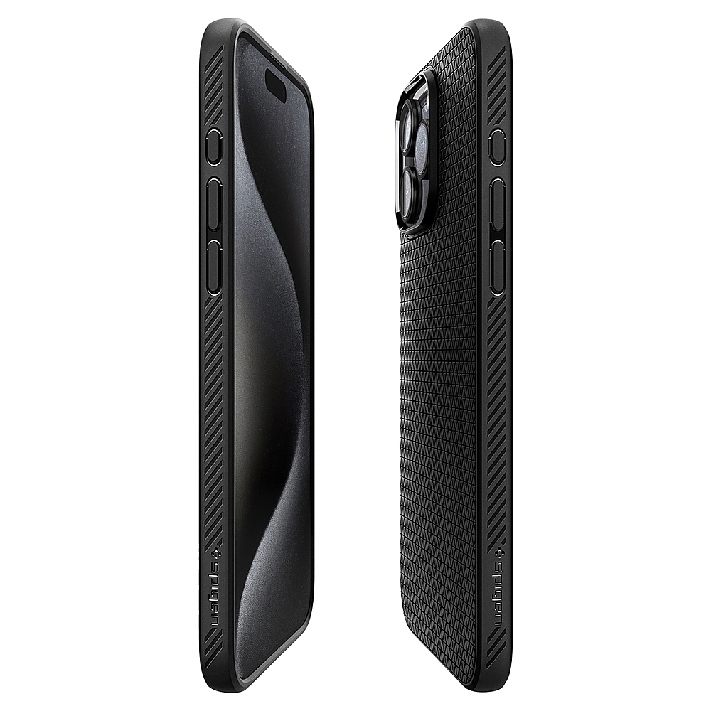 Spigen - Air Grip Case for Apple iPhone 15 Pro Max - Matte Black
