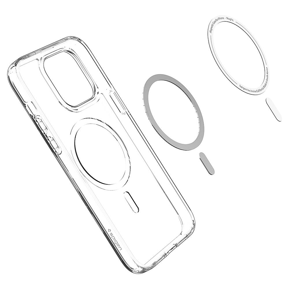 Alt View 3. Spigen - Crystal Hybrid MagFit Case for Apple iPhone 14 Pro - Crystal Clear.