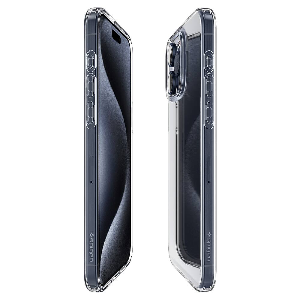 Alt View 14. Spigen - Crystal Flex Case for Apple iPhone 15 Pro Max - Crystal Clear.