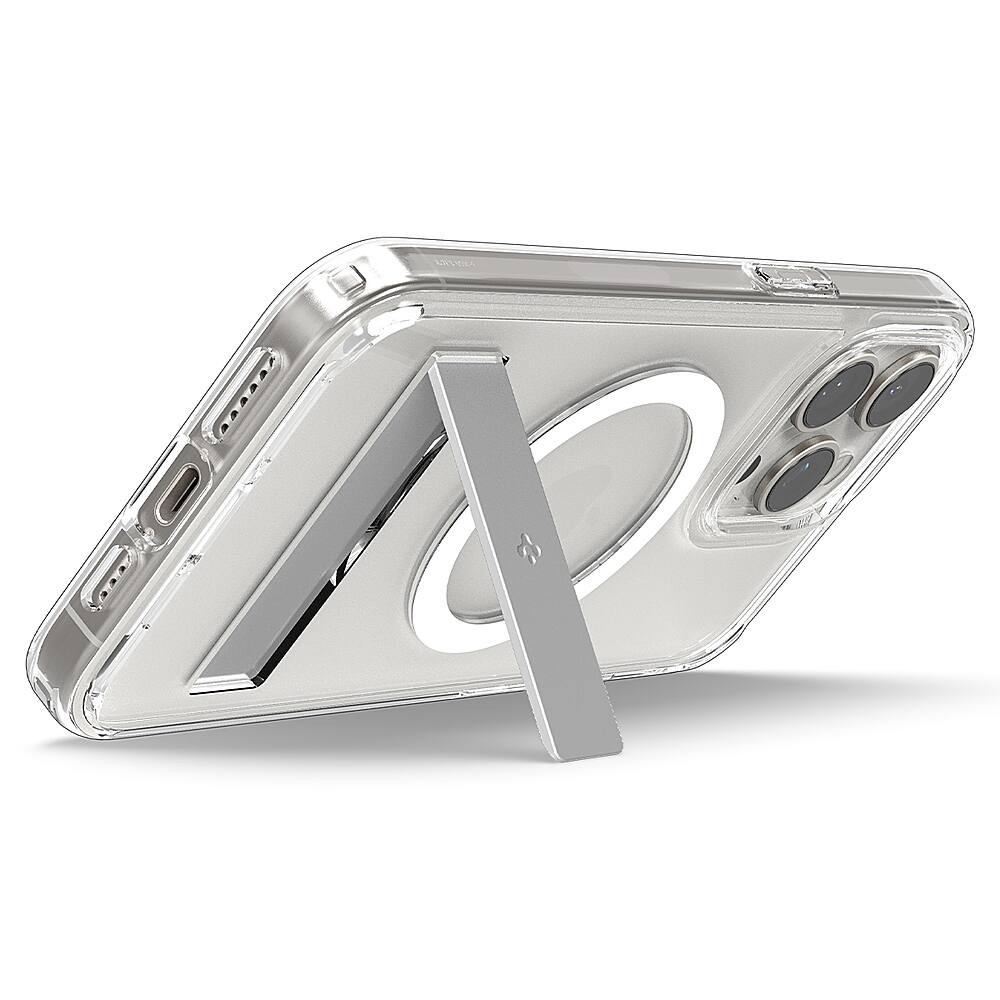 Alt View 13. Spigen - Slim Armor Essential S MagFit Case for Apple iPhone 15 Pro Max - Crystal Clear.