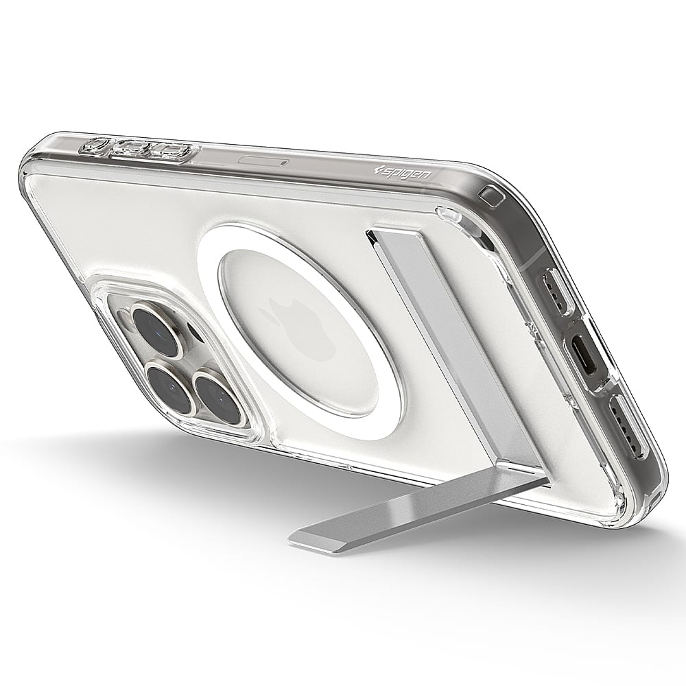Alt View 14. Spigen - Slim Armor Essential S MagFit Case for Apple iPhone 15 Pro Max - Crystal Clear.