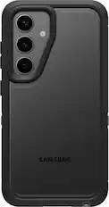 Front. OtterBox - Defender Series Pro XT Hard Shell for Samsung Galaxy S24 - Dark Side.