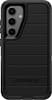 Front. OtterBox - Defender Series Pro Hard Shell for Samsung Galaxy S24 - Black.