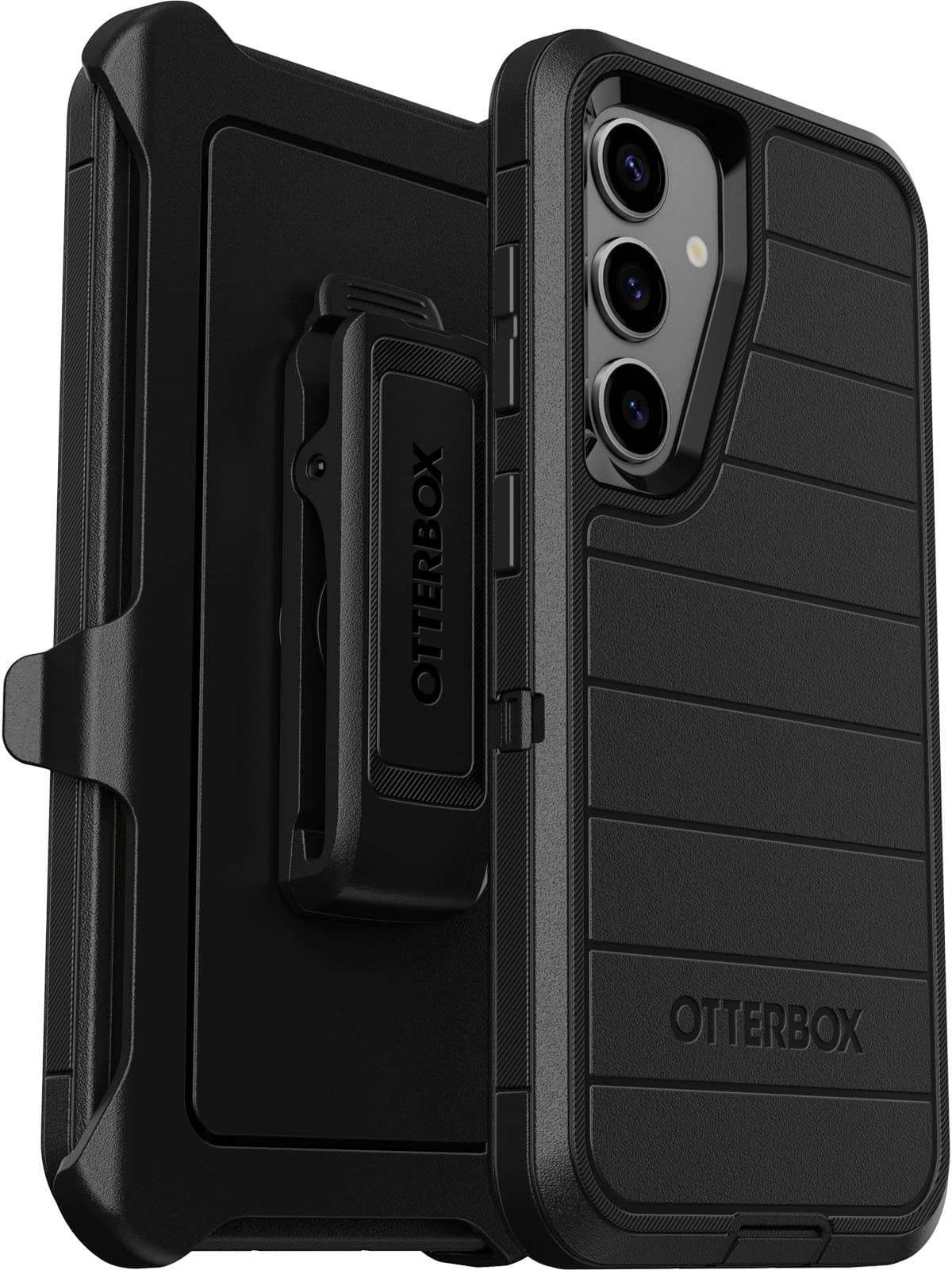 Alt View 2. OtterBox - Defender Series Pro Hard Shell for Samsung Galaxy S24 - Black.